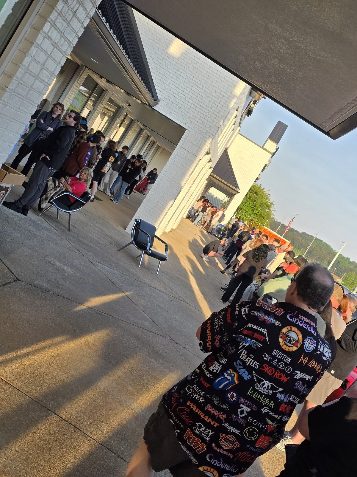 Crowd waiting outside House Wolf Records on Record Store Day